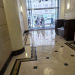 Virtual Office at 347 5th Avenue, NYC lobby marble floor security desk indoor